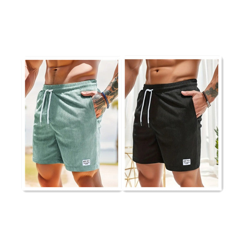 Caroline – Lässige Sommercordshorts mit Schnürung