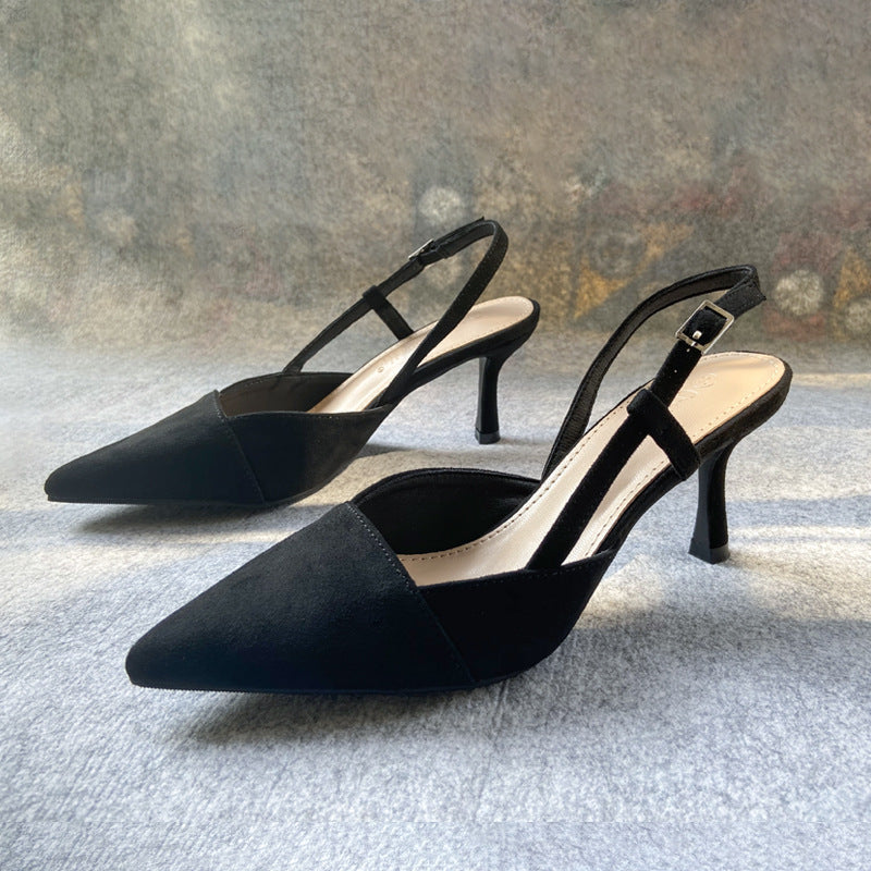 Tara – Escarpins en Velours Vegan Premium avec Boucle