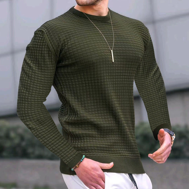 Janet – Lässiger gestrickter Damenpullover mit Rundhalsausschnitt