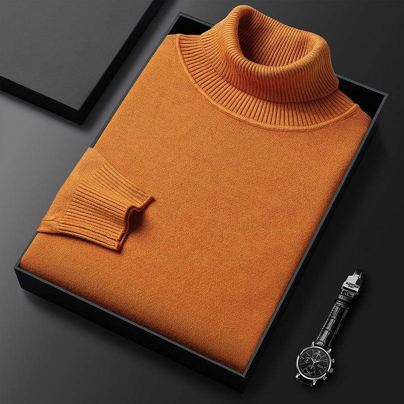 Tristan – Slim-Fit Rollkragenpullover in einfarbig