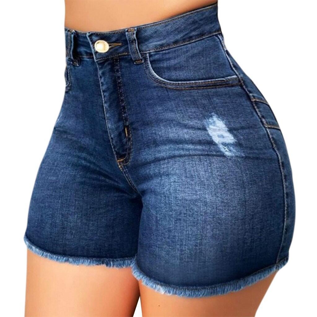 Claire – Short en denim délavé pour femme