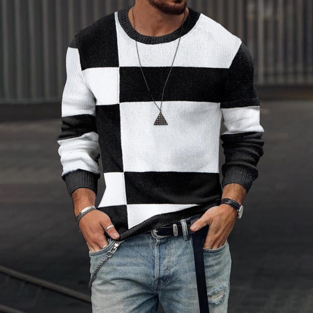 Victor – 3D Pullover für Herren mit langen Ärmeln