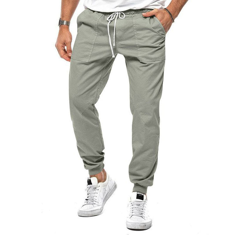 Jeffrey – Pantalon décontracté pour hommes à coupe fuselée pour loisirs et sport