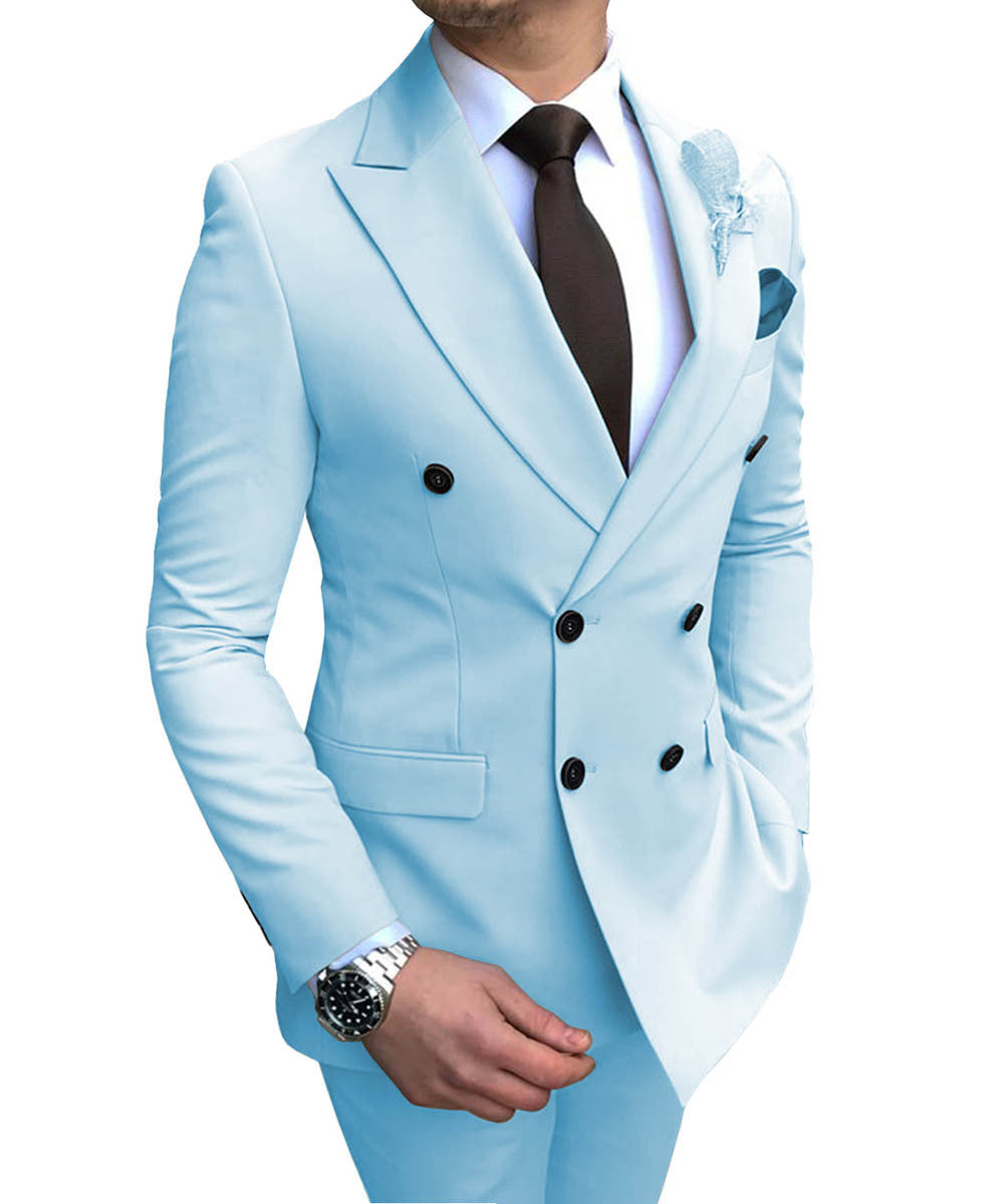 Micheal – Costume Double Boutonnage pour Invités de Mariage