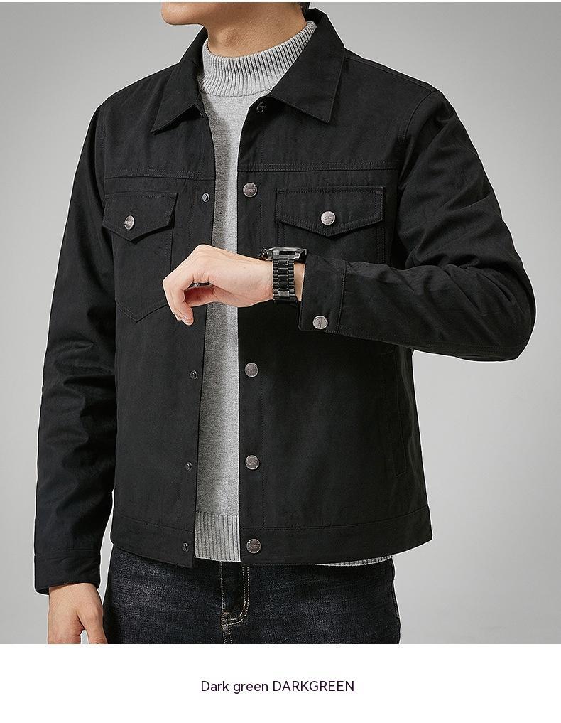 Keith – Veste britannique pour homme en daim vegan brossé