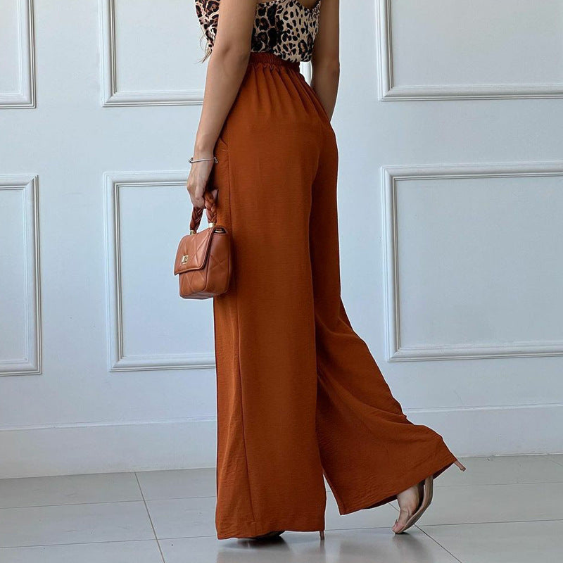 Alice – Pantalon Bouffant Léger à Jambes Larges avec Plis