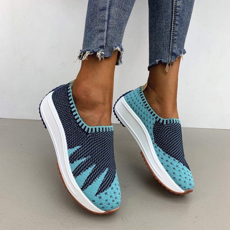 Alison – Baskets Flyknit Respirantes avec Talon Compensé