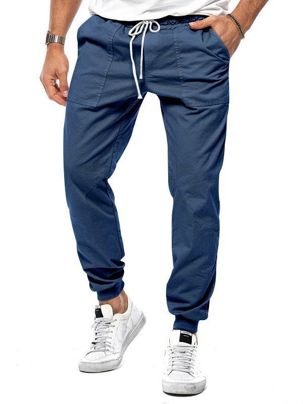 Jeffrey – Pantalon décontracté pour hommes à coupe fuselée pour loisirs et sport