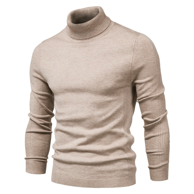 Jeffrey – Schmal geschnittener Herrenpullover mit Stehkragen