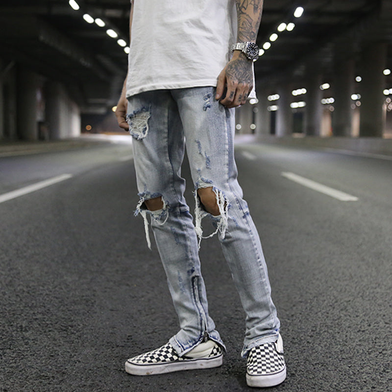 Joel – Jeans à Fermeture Éclair pour Hommes