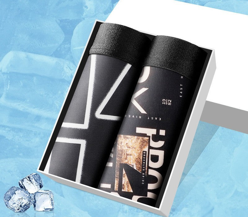 Harry – Boxers en soie glacée respirants pour hommes