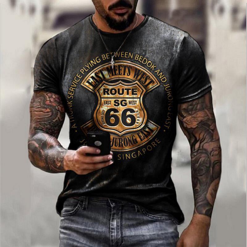Vincent – T-shirt rétro oversize à manches courtes pour homme