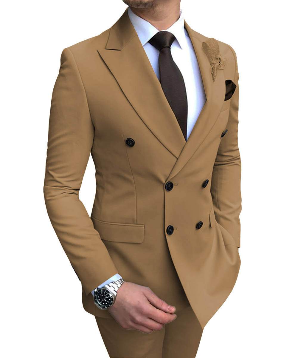 Micheal – Costume Double Boutonnage pour Invités de Mariage