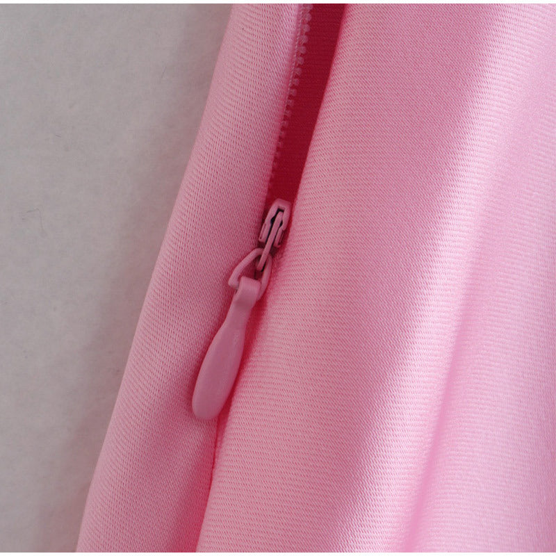 Lydia – Élégante Robe Longue en Satin avec Fines Bretelles pour Femme