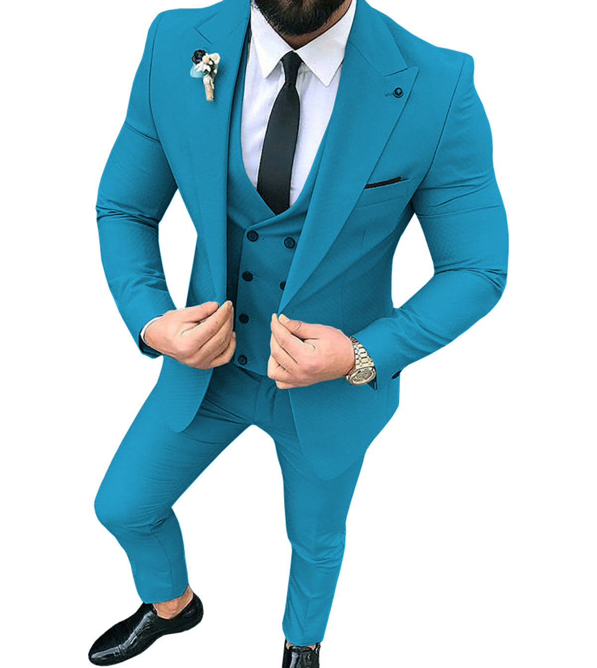 James – Costume Homme Élégant avec Col à Revers