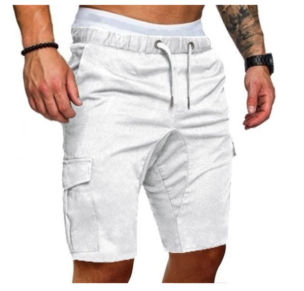 Dean – Enge Elastische Herren-Cropped-Shorts