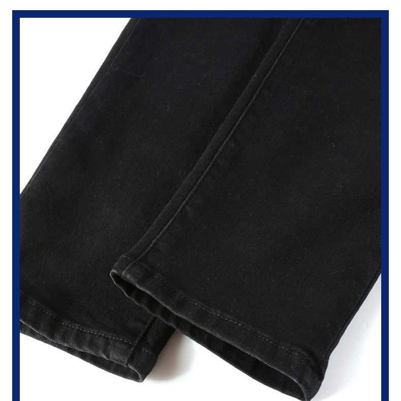 Tommy – Jean noir plissé pour hommes