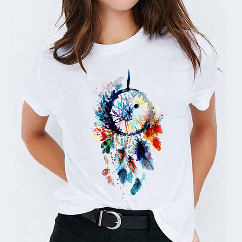 Mandy – T-shirt à Manches Courtes avec Motif Cartoon