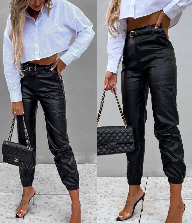 Harriet – Pantalon en cuir vegan pour femme