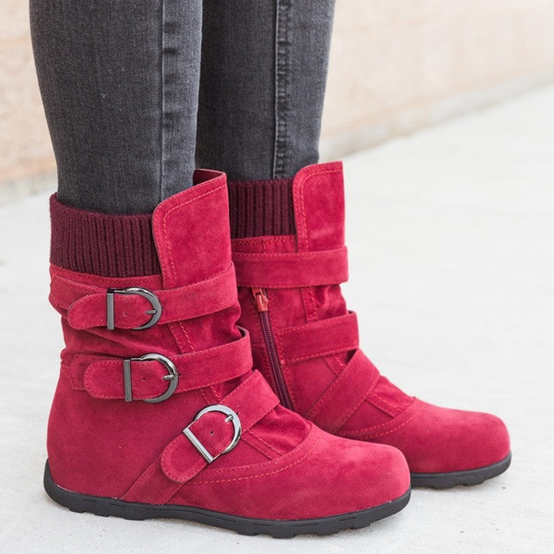 Danny – Bottes d'Hiver Confortables avec Sangle et Boucle