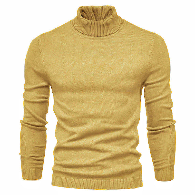 Jeffrey – Schmal geschnittener Herrenpullover mit Stehkragen