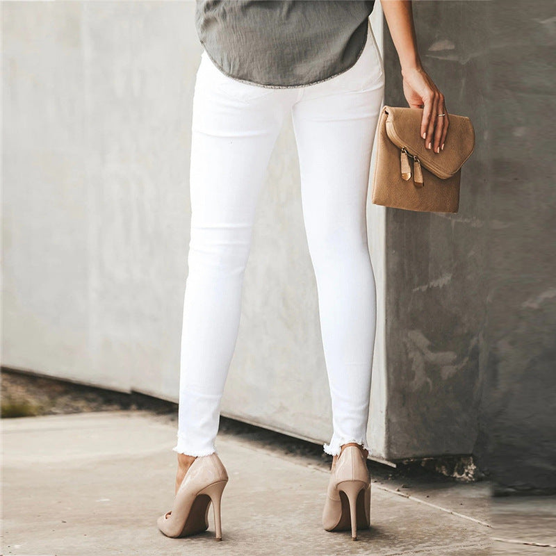 Nicole – Pantalon Décontracté Uni pour Femme