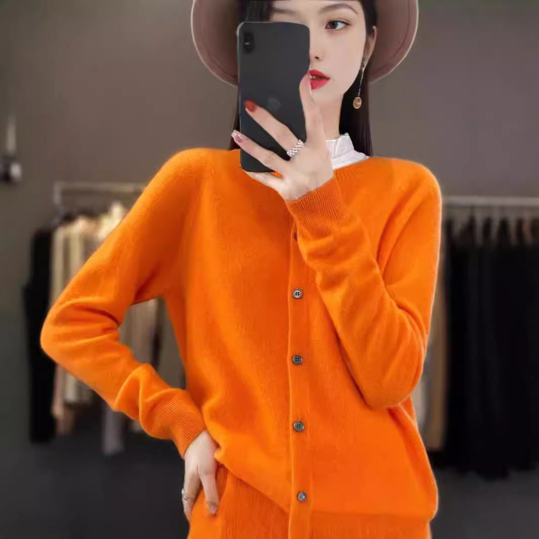 Robyn – Cardigan en laine mérinos avec cachemire