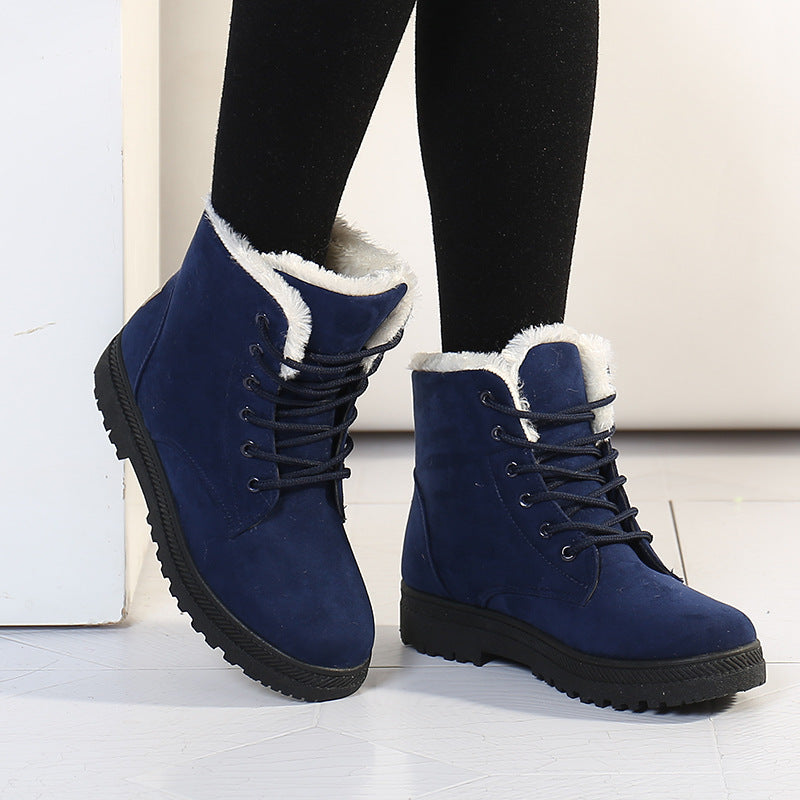 Angela – Bottes d'hiver avec col en peluche chaude pour femmes