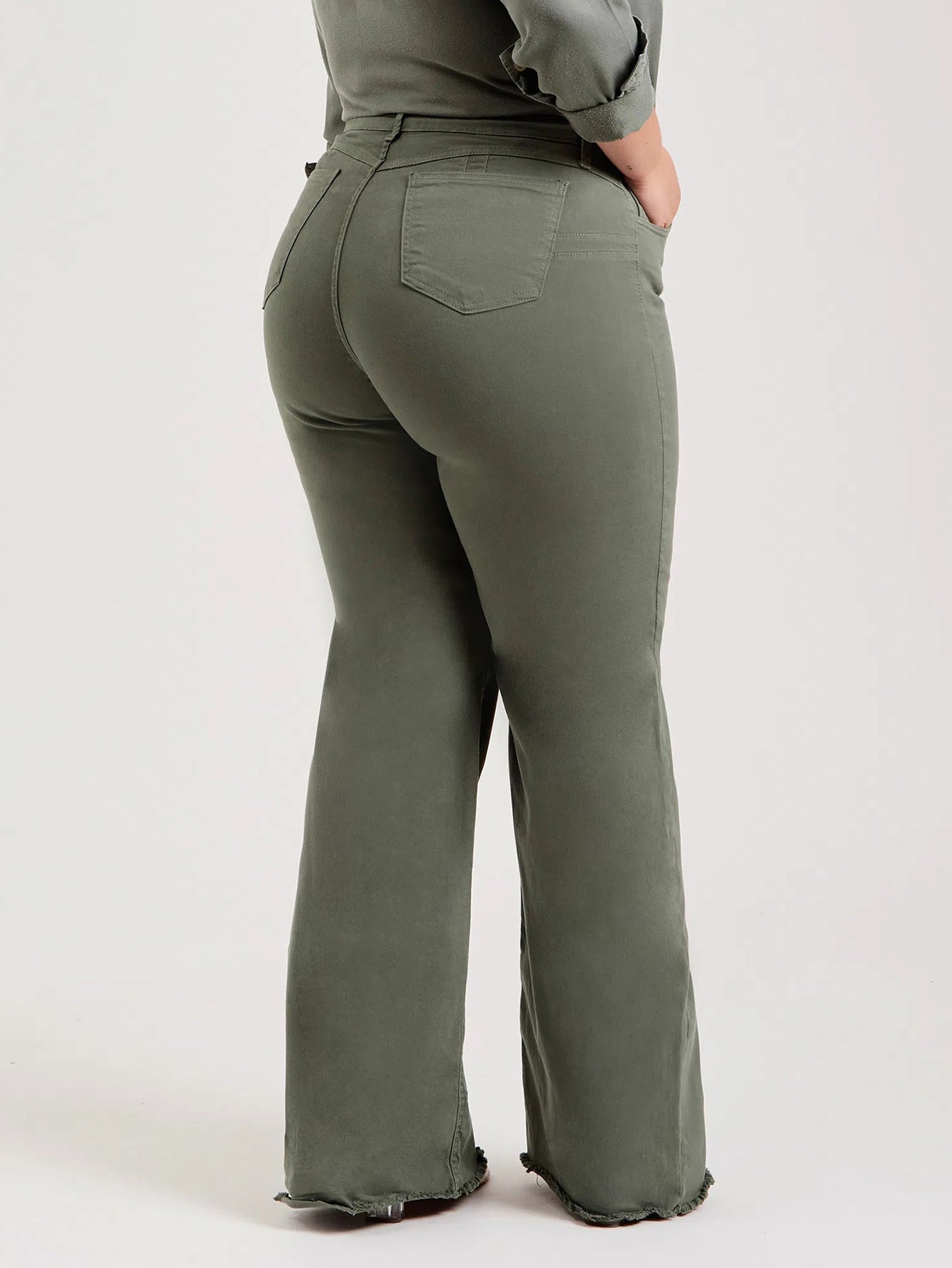 Andrea – Pantalon Évasé à Franges