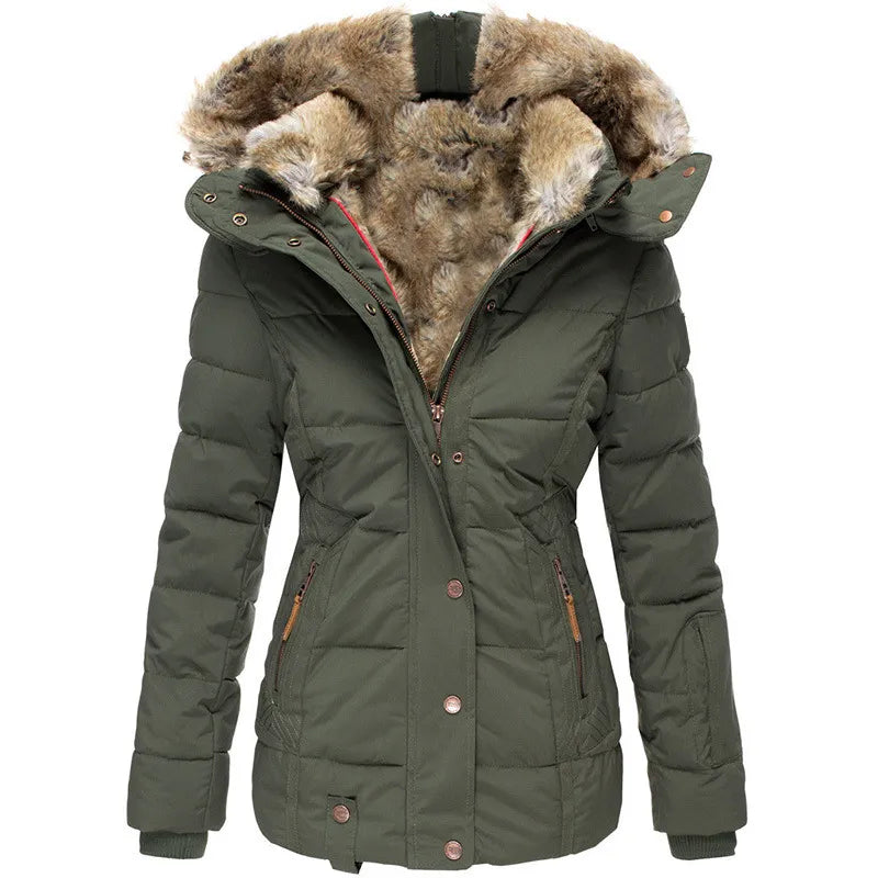 Melissa – Manteau d'hiver avec doublure en fausse fourrure