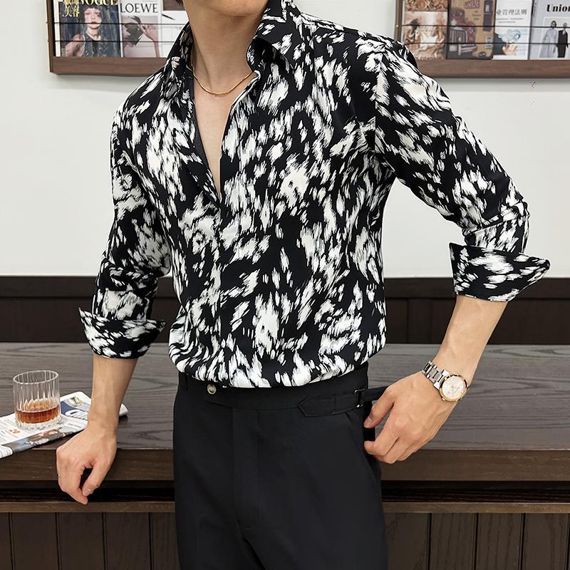 James – Chemise Slim Imprimée pour Homme