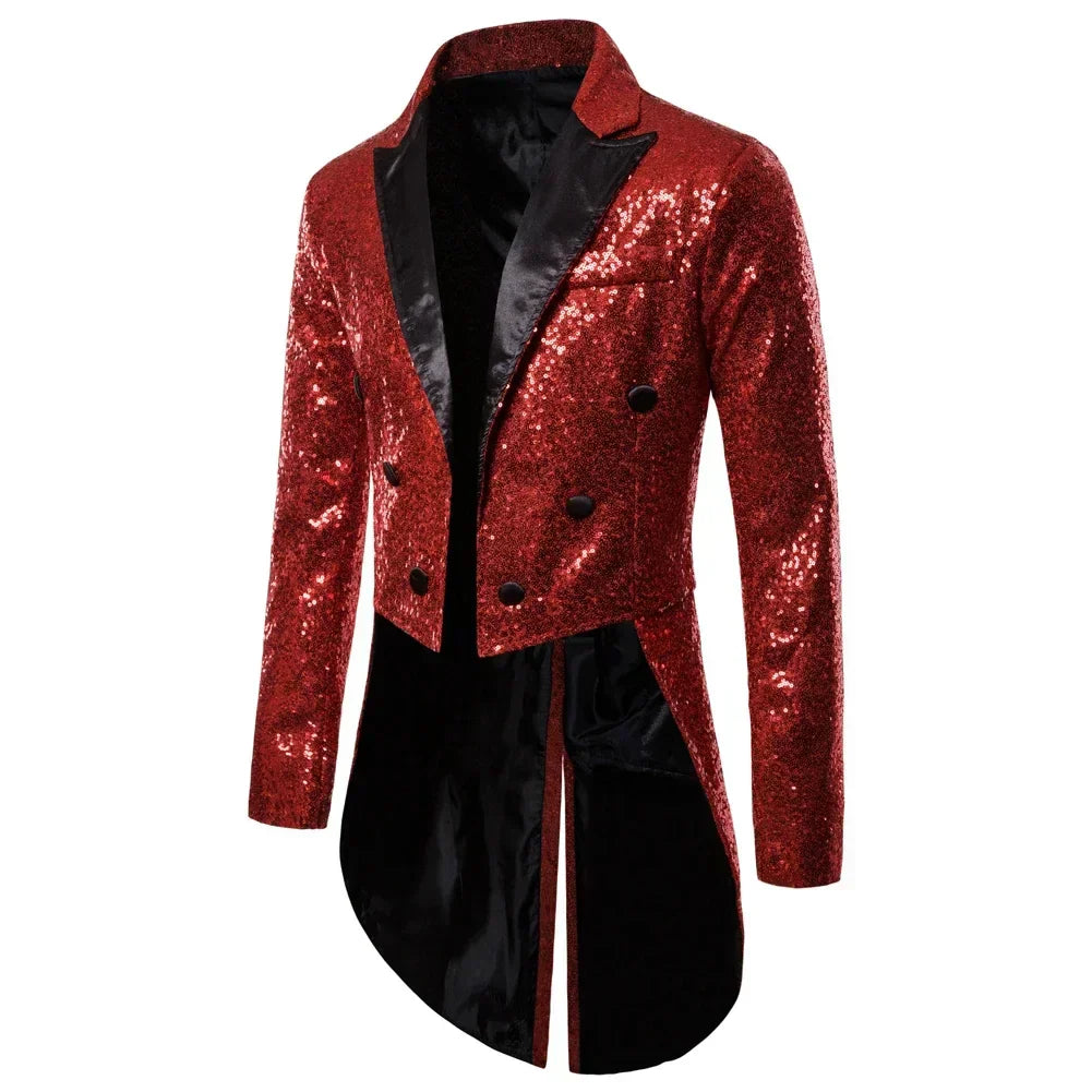 Winston – Frac scintillant pour hommes avec paillettes pour occasions spéciales