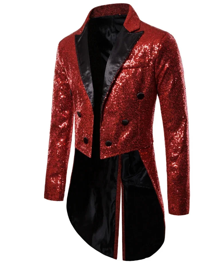 Winston – Frac scintillant pour hommes avec paillettes pour occasions spéciales