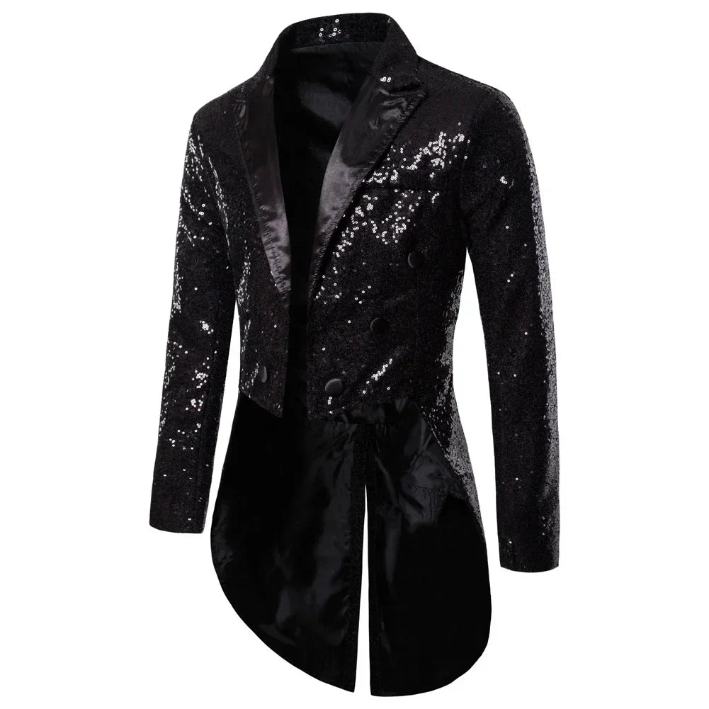 Alan – Frac à paillettes en cuir vegan pour occasions spéciales