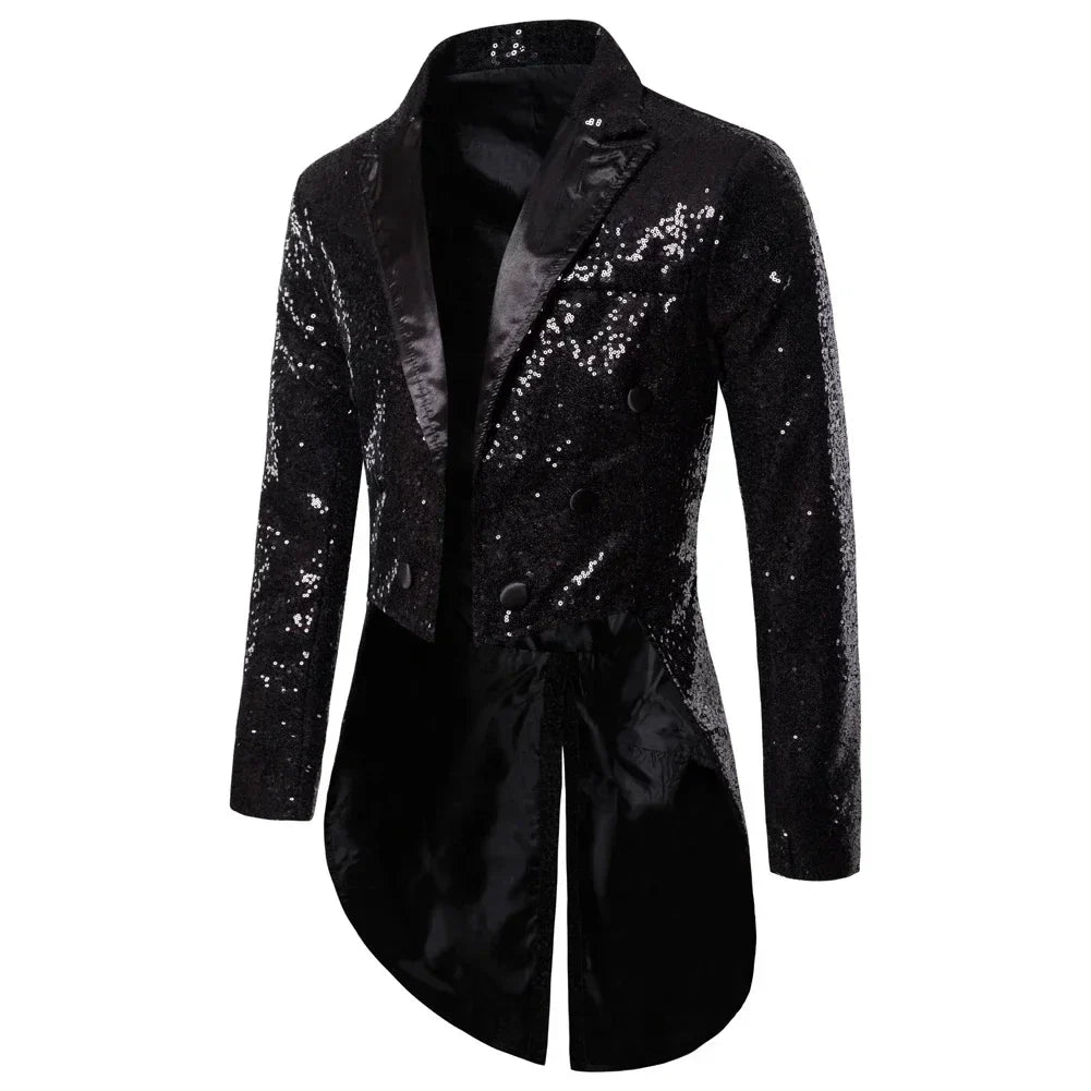 Winston – Frac scintillant pour hommes avec paillettes pour occasions spéciales