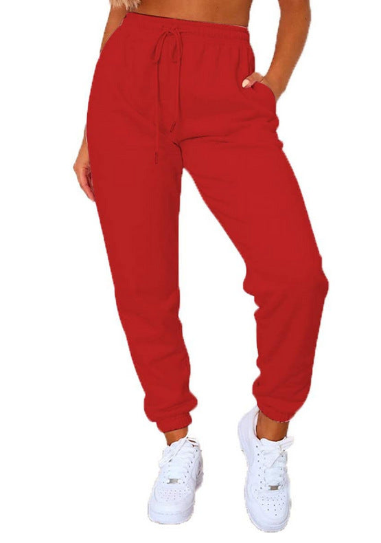Sandra – Pantalon uni chic à cheville avec ceinture