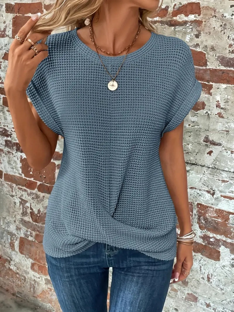 Sue – T-shirt à manches courtes en polyester pour femmes
