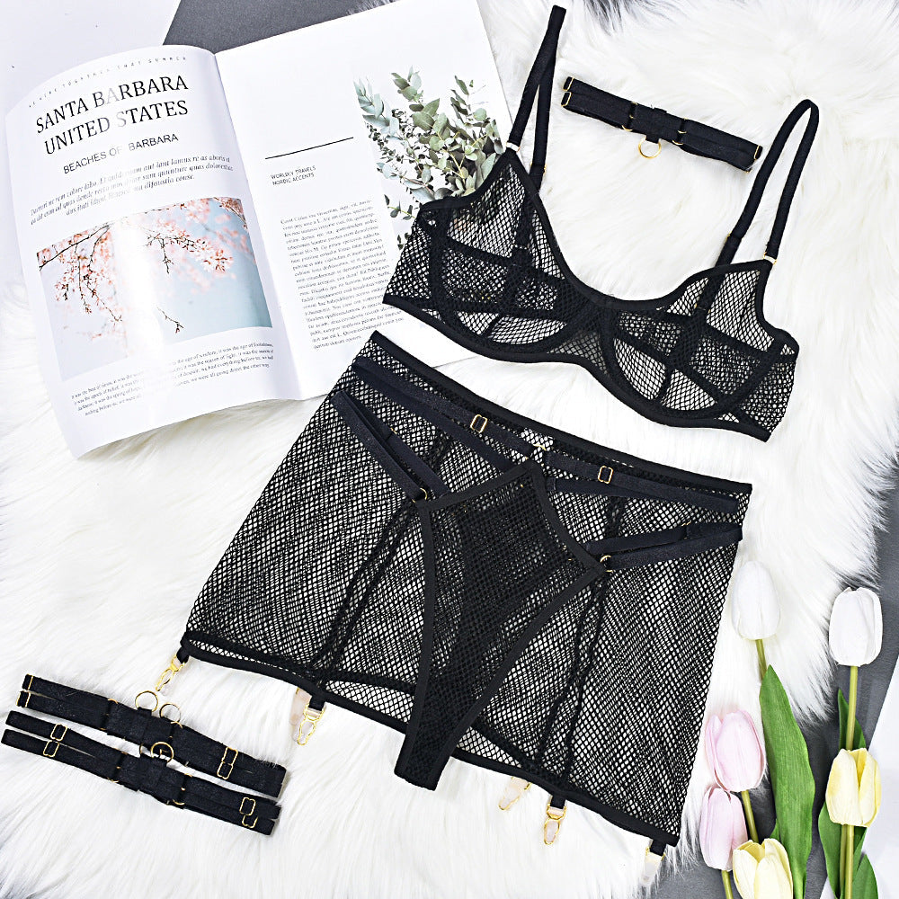Adele – Ensemble de Lingerie en Résille Sexy