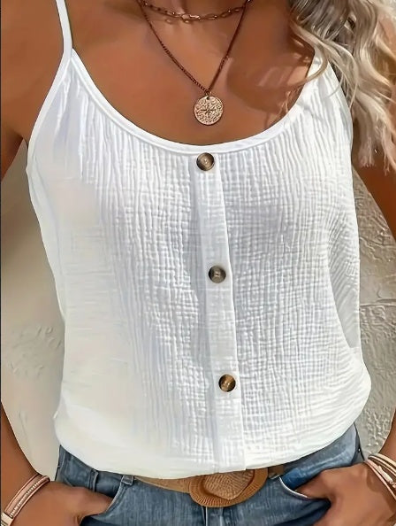 Jane – Haut Cami Vibrant avec Design Sleek Sans Manches en Matériau Respirant, Parfait pour le Printemps et l'Été