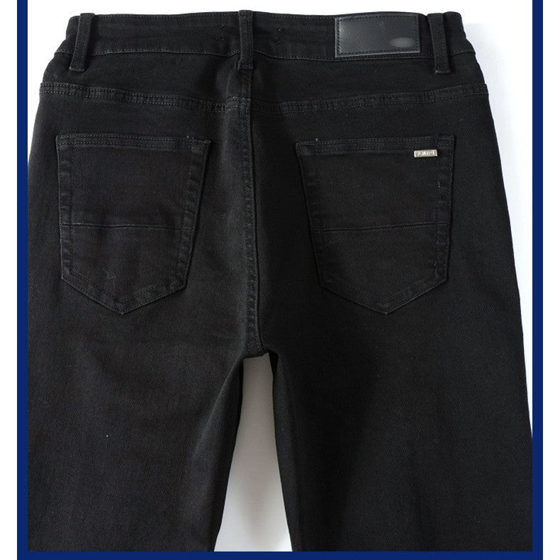 Tommy – Jean noir plissé pour hommes
