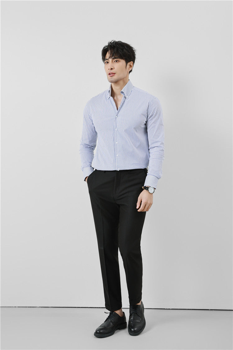 Keith – T-shirt à Rayures pour Homme avec Col en V