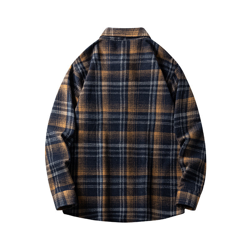 Grant – Chemise à manches longues en flanelle épaisse à carreaux