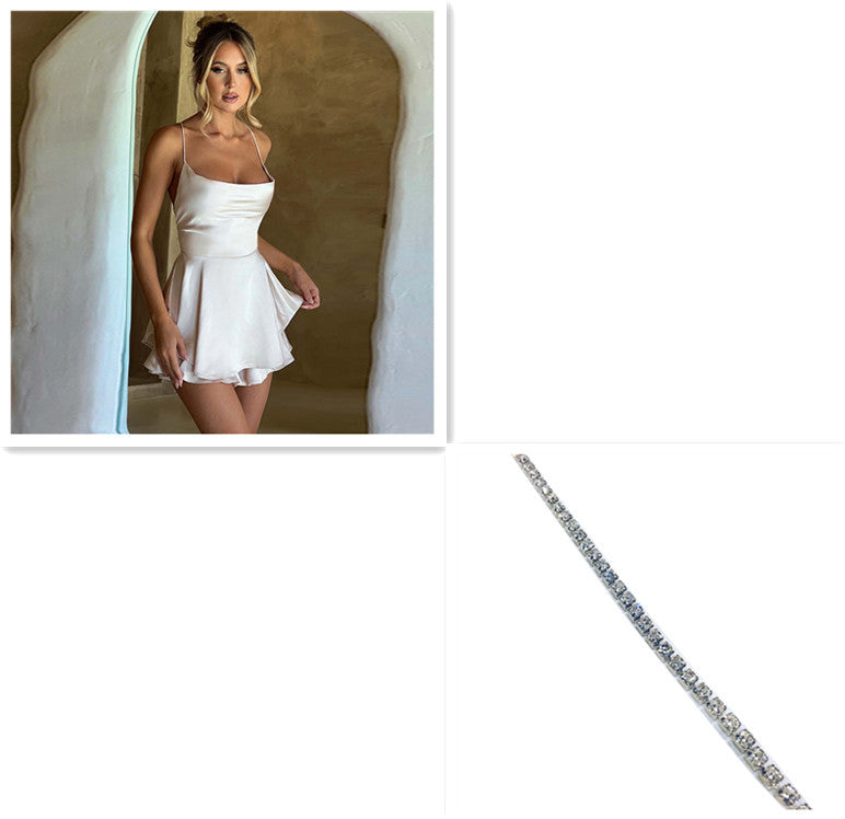 Julia – Robe élégante en satin avec dos nu