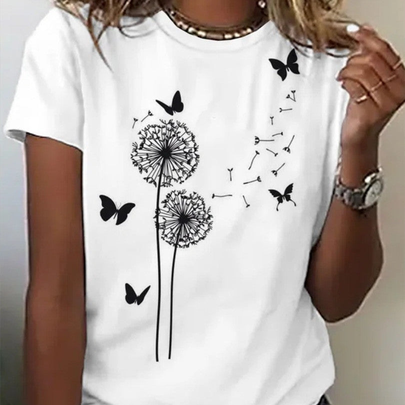 Emma – T-shirt imprimé pour femme en style décontracté