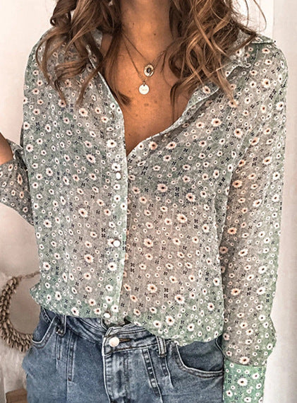 Phoebe – Chemise à Manches Longues pour Femmes avec Bouton Revers