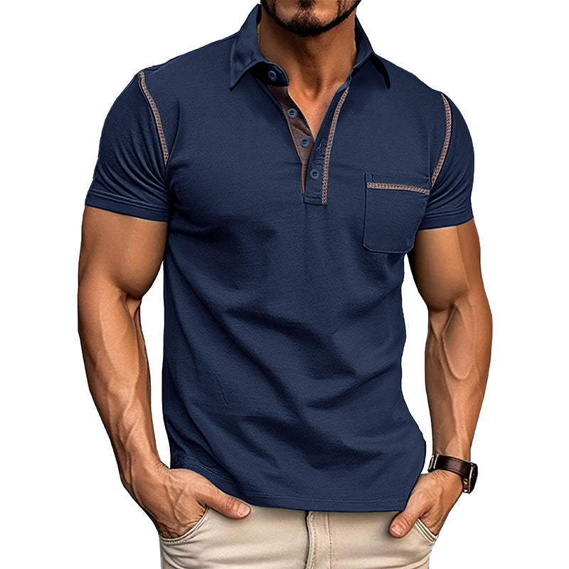 Walter – Polo à Manches Courtes pour Homme Été Décontracté Séchage Rapide