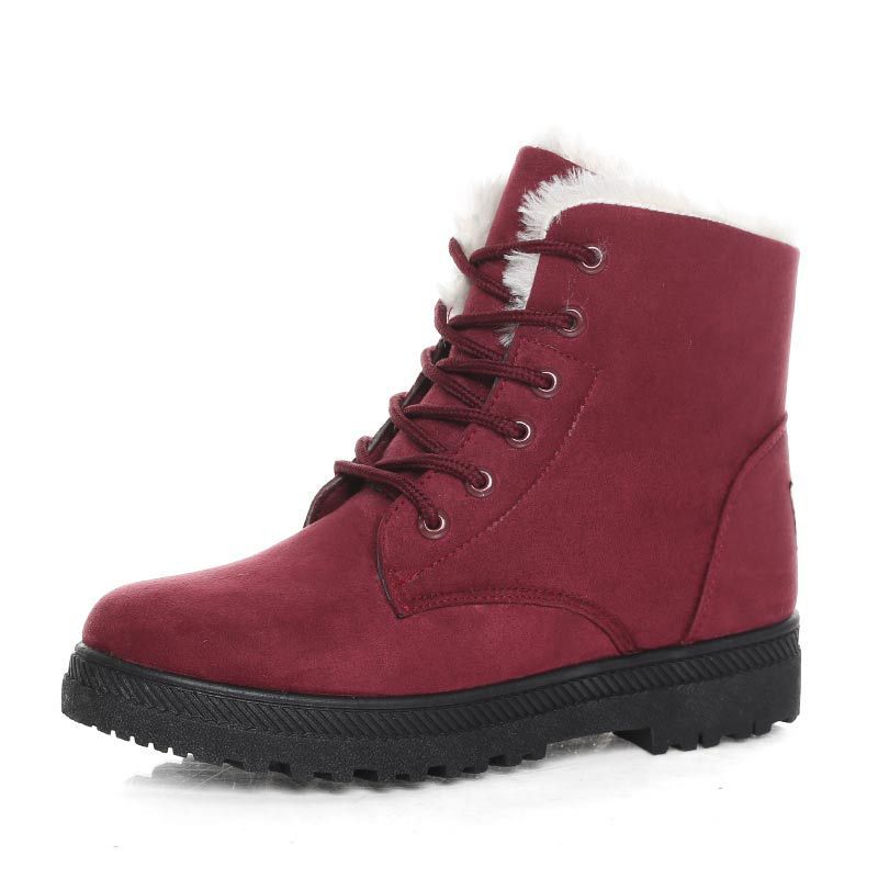 Angela – Bottes d'hiver avec col en peluche chaude pour femmes