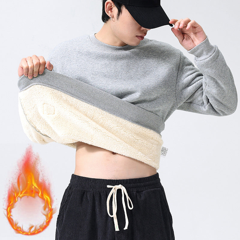 Denis – Warmer Fleece Pullover mit Rundhalsausschnitt für Herren