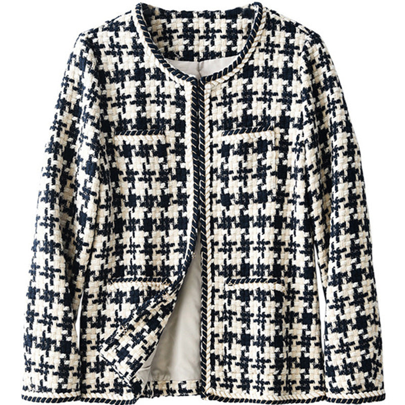 Joanne – Veste femme à motif pied-de-poule