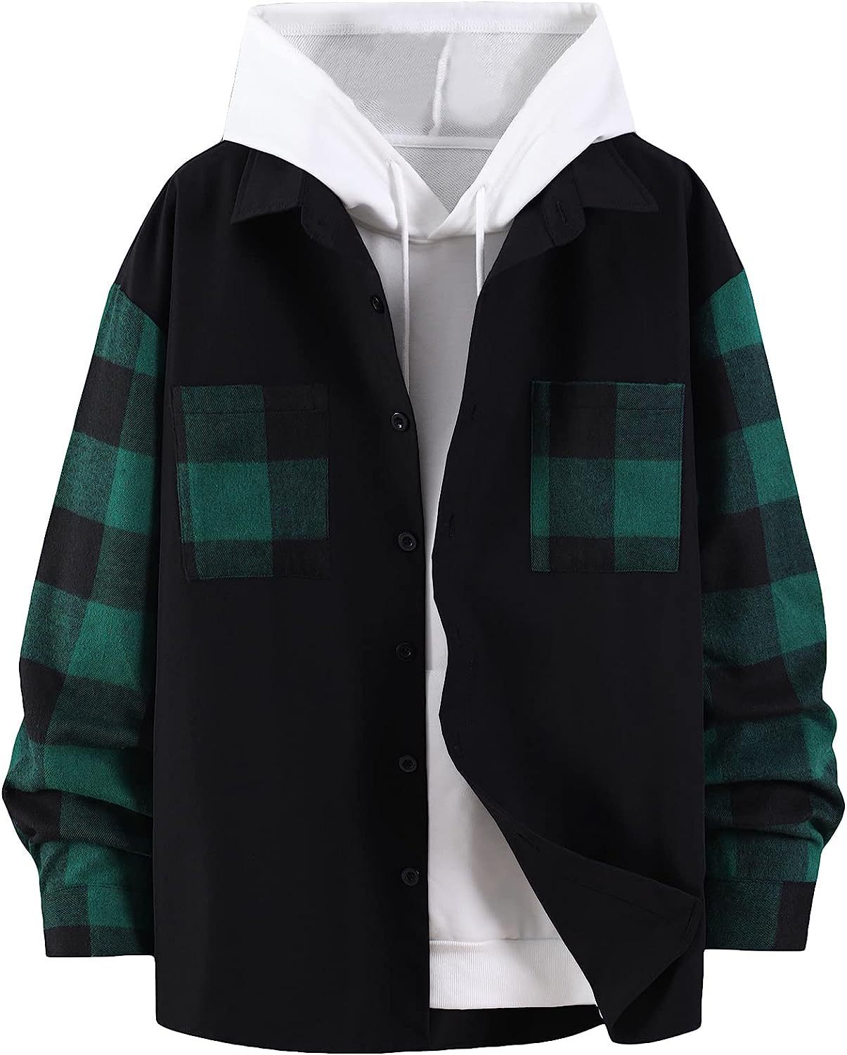 Jonathan – Chemise décontractée à manches longues avec motif à carreaux en couleurs d'automne